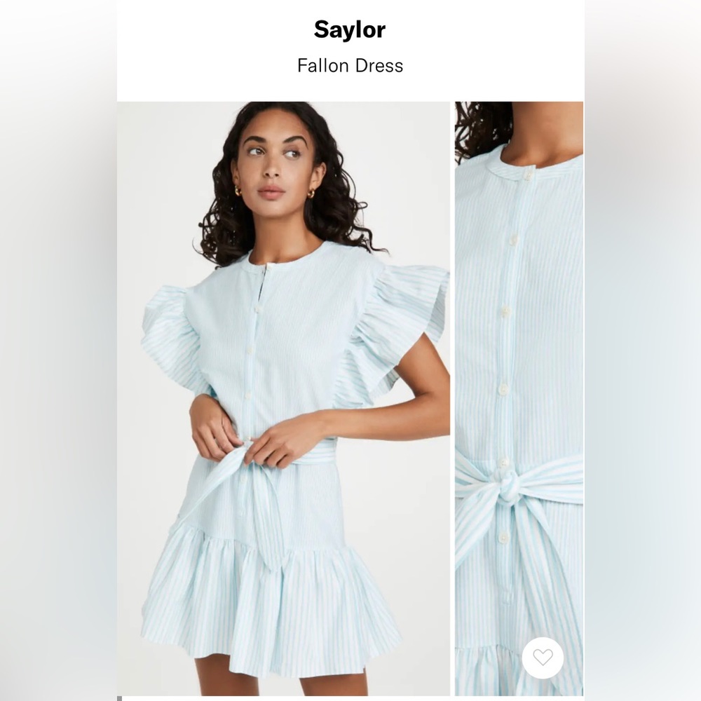 Saylor shirt dress with tie